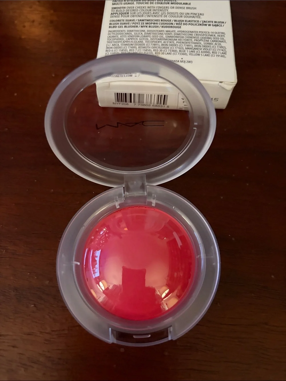 New in box MAC Glowplay Cushiony Blush — “Heat Index”